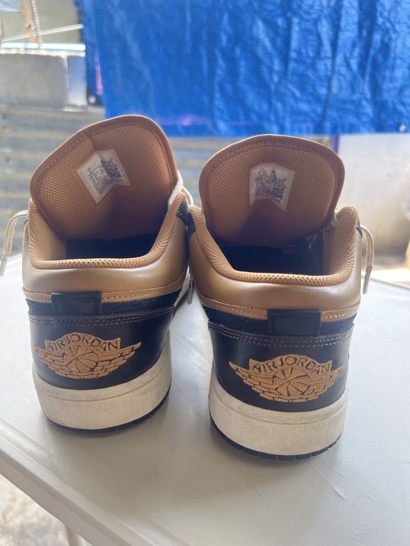 Air Jordan 1 Low SE 'Craft' Sneakers (Category: Sneakers) located in Pateros City. Submitted by markkf. (Listing ID 1457748537, Image 3). Description: - Authentic Air Jordan 1 Low SE 'Craft' sneakers - Stylish Tan and Dark Brown colorway - Iconic Jordan 1 silhouette - Laces are in excellent, clean condition - Soles show very minimal signs of wear - Ideal for casual outfits or adding to your sneaker collection.