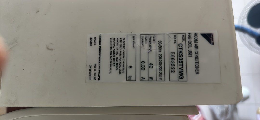 Aircon system2 (Category: Air Conditioners & Heating) located in Singapore. Submitted by moto123 (Listing ID 1457742532, Image 3). Description: System 2 Daikin lightly used 12k&9k price is not included installation and delivery..