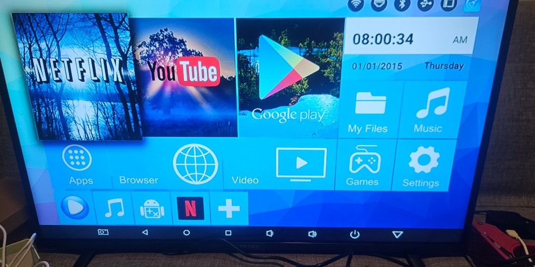 Android box (Category: Entertainment Systems & Smart Home Devices) located in Singapore. Submitted by xfxMxmxt (Listing ID 1457845012, Image 2). Description: No box No hdmi cable selling as it don't ask so many Question no refund A.