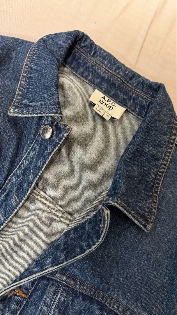 APC x Goop Collab Denim Jacket (Category: Coats, Jackets and Outerwear) located in Muntinlupa City. Submitted by universonline (Listing ID 1457799456, Image 1). Description: Selling my personal pre-loved sweaters and hoodies. All items are from my own closet and are not thrifted or sourced for resale. Authentic and well taken care of. Most are lightly used and still in good condition. Please check each listing for the brand, size, condition and p