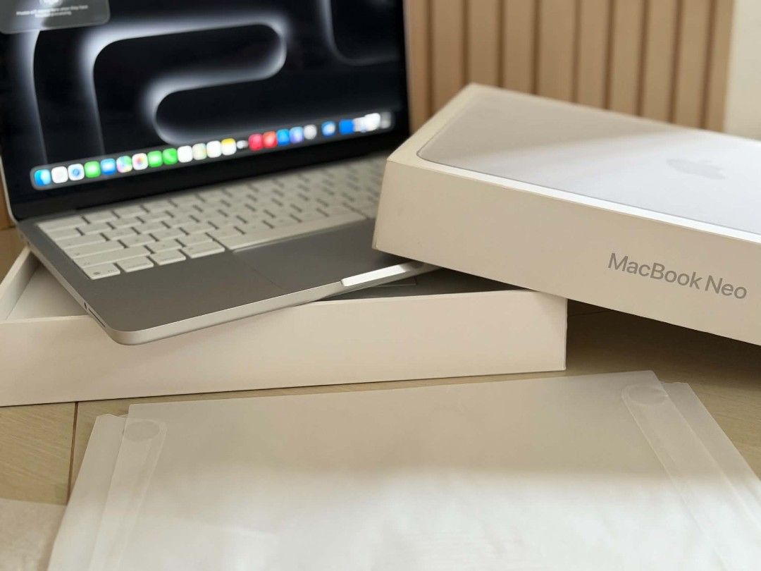 Apple MacBook Neo Laptop Silver (Category: Laptops & Notebooks) located in Santa Rosa. Submitted by mhann001992 (Listing ID 1457828844, Image 1). Description: For Sale Or Swap!!! Macbook Neo 8/256gb 13-Inch Chip-Apple A18 Pro Color-Silver MacOS Tahoe Version 26.5.1 With Small Bump Very Tiny Under Apple Warranty Till June 11, 2027 Battery Health 100% Cycle Count 7 Complete With Box Accessories .