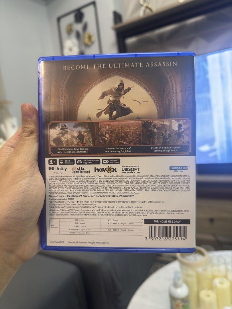 Assassins Creed Mirage PS5 CD (Category: PlayStation) located in Pasig City. Submitted by robbiseraphin (Listing ID 1457848155, Image 2). Description: 🎮 Selling: Assassins Creed Mirage for the PS5 💰 For only 1000 php! —————— 📱PM me if you have any questions .
