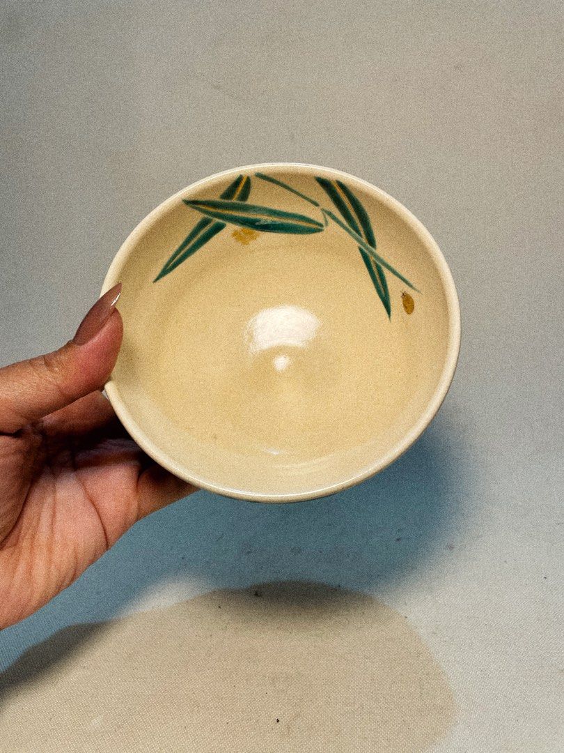 Bamboo chawan (Category: Coffee & Tea Tableware) located in Antipolo. Submitted by ceramiqueph (Listing ID 1457814928, Image 3). Description: *Whisk not included *D:12cm H:7cm *Glaze crazing *Items posted were JAPAN pieces. Please use your own judgement to decide when purchasing TRIVIA! In Japanese ceramic arts, imperfections like crazing, pinholing, and crawling (yuzu-hada) are valued as part of the rustic, wabi-sabi aesthetic rather than discar