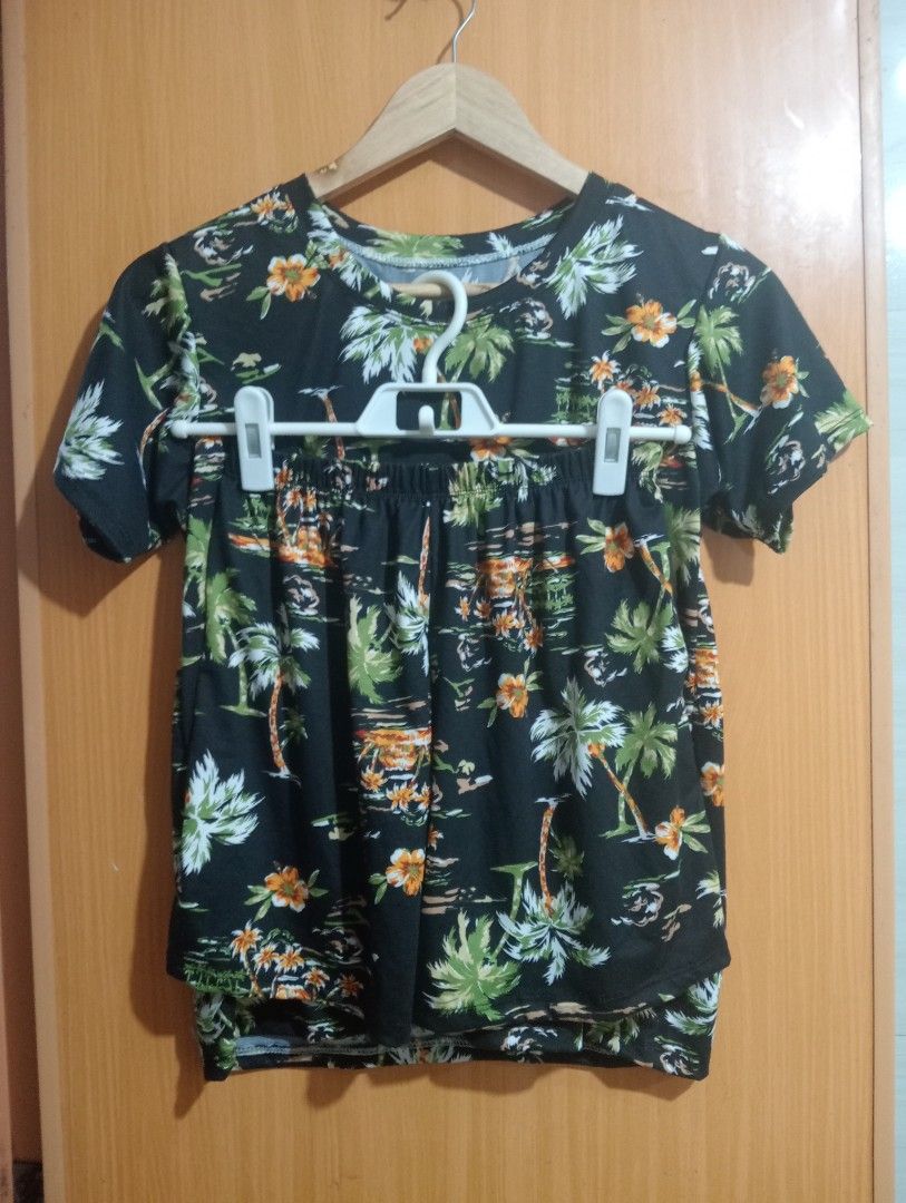 BRAND NEW Terno Pambahay Trees Printed (Category: Sets or Coordinates) located in Manila. Submitted by cenasells (Listing ID 1457866814, Image 2). Description: Brand new Size : Xs- Medium Fabric : Polyester.