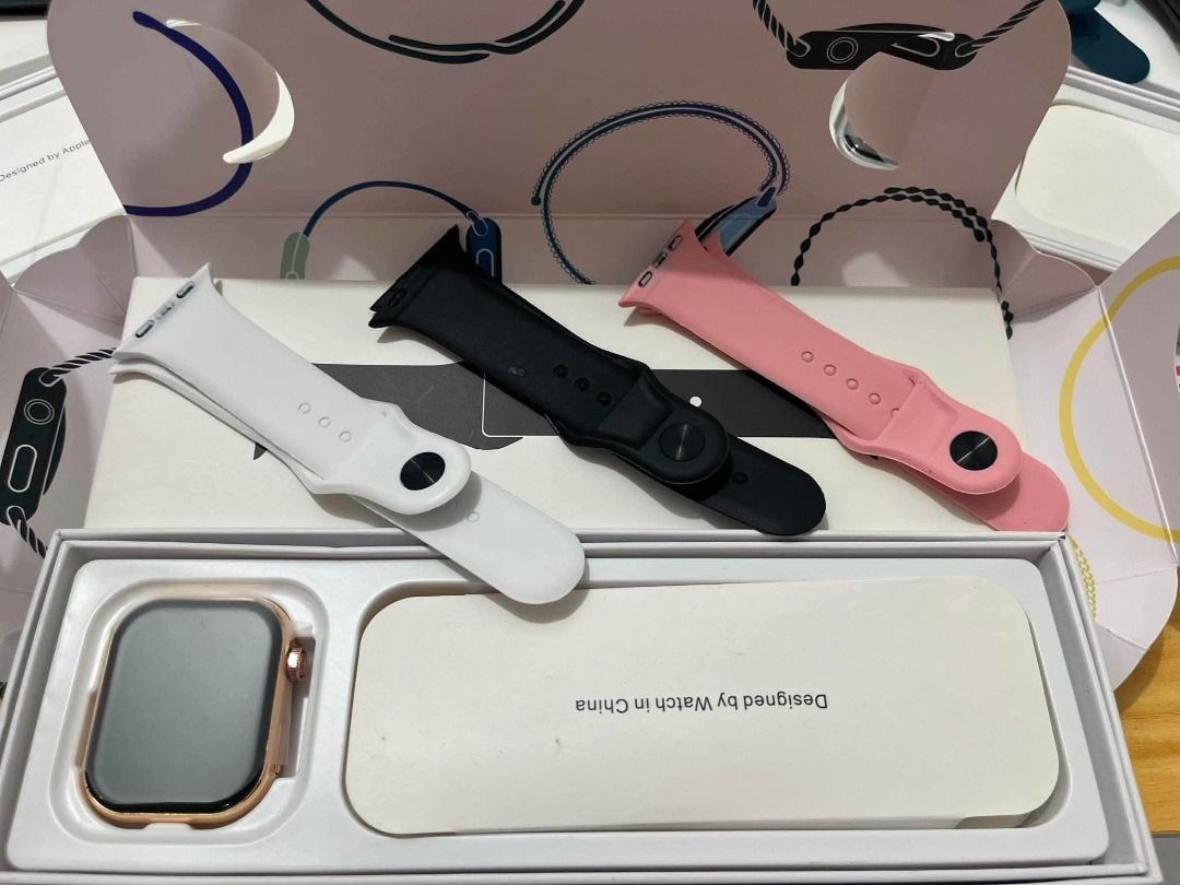 Brandnew !watch s11 Set (Category: Women's Watches) located in Quezon City. Submitted by mjmassortedfinds (Listing ID 1457755645, Image 3). Description: iwatch s11 🍎 ₱1,499 each set +sf ✅ Complete Set, Grade A ✅ Unli Resell ✅ Can markup 2x-3x! ❌market price: ₱3k++ ❌0G price: ₱30k++ FEATURES: * Water and dust resistant 𝖨R68 * watchOS 11 operating system * 3 strap colors fixed in each head * 46mm / OLED screen, Sharp display and vivid colors * Po