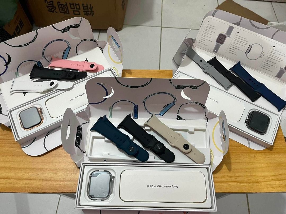 Brandnew !watch s11 Set (Category: Women's Watches) located in Quezon City. Submitted by mjmassortedfinds (Listing ID 1457755645, Image 1). Description: iwatch s11 🍎 ₱1,499 each set +sf ✅ Complete Set, Grade A ✅ Unli Resell ✅ Can markup 2x-3x! ❌market price: ₱3k++ ❌0G price: ₱30k++ FEATURES: * Water and dust resistant 𝖨R68 * watchOS 11 operating system * 3 strap colors fixed in each head * 46mm / OLED screen, Sharp display and vivid colors * Po