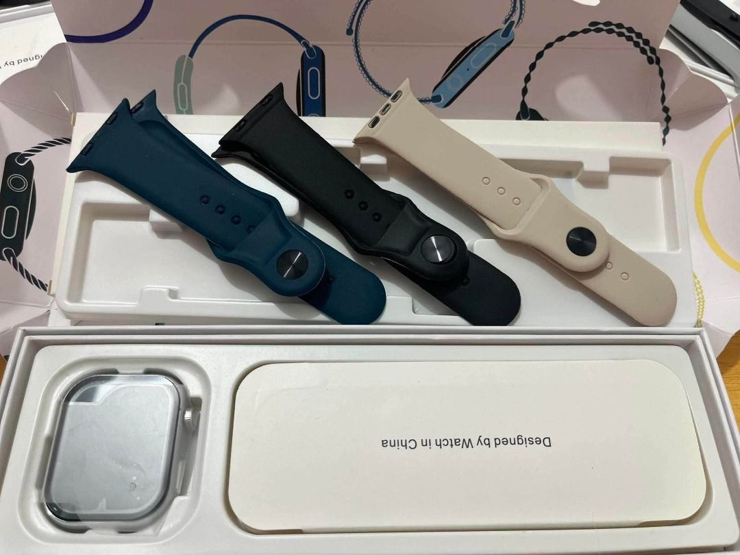 Brandnew !watch s11 Set (Category: Women's Watches) located in Quezon City. Submitted by mjmassortedfinds (Listing ID 1457755645, Image 2). Description: iwatch s11 🍎 ₱1,499 each set +sf ✅ Complete Set, Grade A ✅ Unli Resell ✅ Can markup 2x-3x! ❌market price: ₱3k++ ❌0G price: ₱30k++ FEATURES: * Water and dust resistant 𝖨R68 * watchOS 11 operating system * 3 strap colors fixed in each head * 46mm / OLED screen, Sharp display and vivid colors * Po