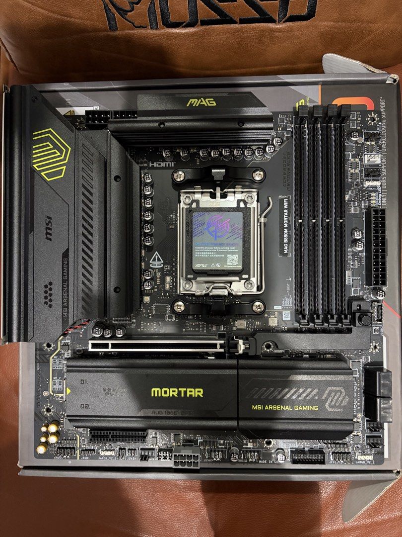 BUNDLE: Motherboard, PC Case, AIO, Fans (Category: Computer Parts) located in Marikina City. Submitted by quickmountain.78595f (Listing ID 1457725813, Image 3). Description: MSI MAG B850M Mortar WIFI “7” DDR5 AM5 Motherboard Darkflash Arcee DY470 TG Side Panel ATX Luxury PC Case Jungle Leopard Astroshel LCD 360mm AIO CPU Cooler Jungle Leopard Interstellar V2 RS 6x Reverse 1x Forward Pre Built (except Motherboard) What you see is what you get Like