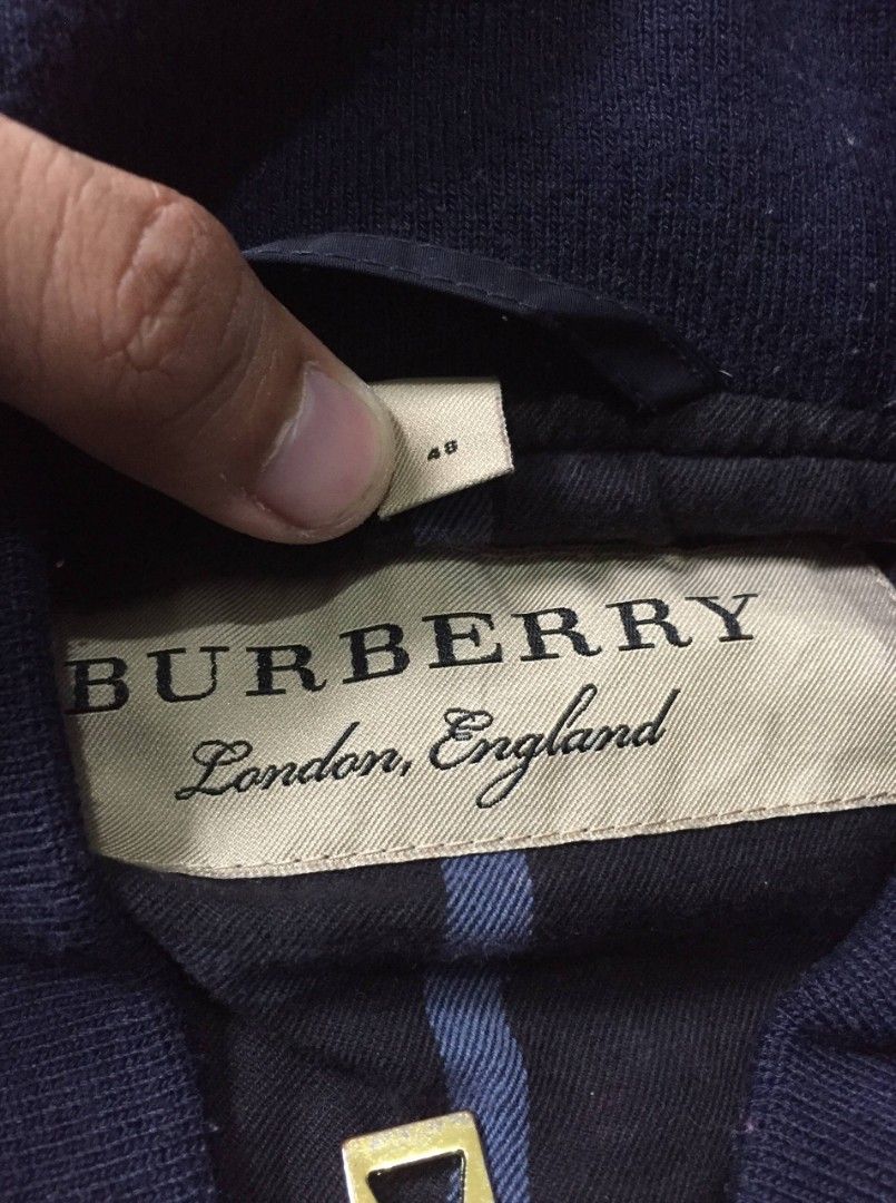 Burberry Jacket (Category: Coats, Jackets and Outerwear) located in Balayan. Submitted by _wethrift (Listing ID 1457828639, Image 2). Description: BURBERRY JACKET - size M - dimension 21.5 x 25 - excellent condition - color rate 9/10 - minimal runs not noticeable / 1 pin hole pero di tagos MINE - 📥 +shipping fee 📍 BALAYAN, BATANGAS.