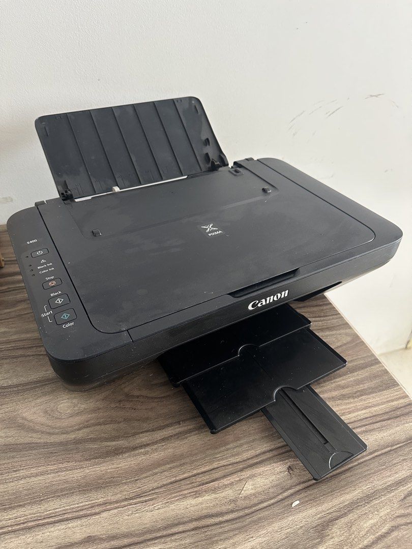 Canon E400 Printer Scanner (Category: Printers, Scanners & Copiers) located in Bangi. Submitted by ruby_shamshir (Listing ID 1457792960, Image 2). Description: Canon Prixma E400 Scanner and Printer mode Free black and white catridge ink No default Lightweight suits for office and school setup .