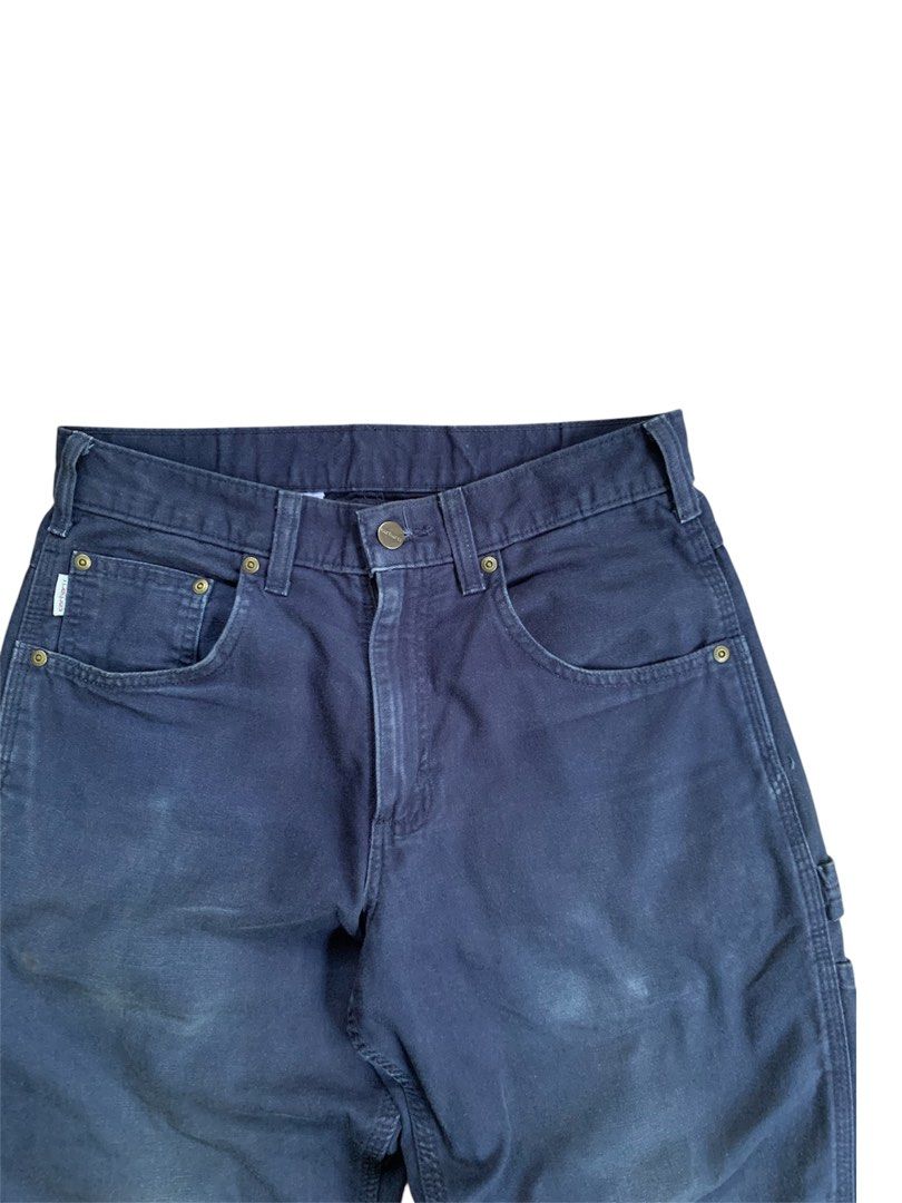 Carhartt Loose Fit Canvas Carpenter (Category: Jeans) located in Buhi. Submitted by sneak_pick (Listing ID 1457799256, Image 3). Description: Carhartt Loose Fit Canvas Carpenter Measurements: Waist: 30” Length: 40” Leg Opening: 9” Very Minimal signs of use. Excellent condition..