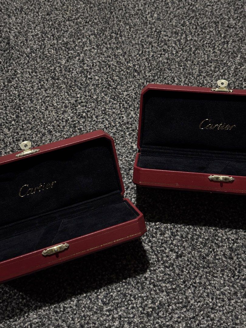 Cartier Jewelry Boxes (Category: Luxury Accessories) located in Bulacan. Submitted by thriftstarph (Listing ID 1457863772, Image 2). Description: PLEASE READ THE DESCRIPTION BELOW‼️ (SOLD RING BOX) Cartier Bracelet/Pen Box ref. COST0046 (2pcs) Authentic‼️ Minor scratches From: Japan .