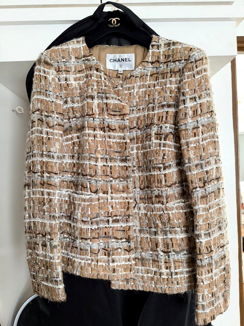 Chanel 18 Lafayette Tweed Jacket (Category: Coats, Jackets and Outerwear) located in Quezon City. Submitted by adnct (Listing ID 1457804042, Image 2). Description: Classic Chanel tweed jacket - A timeless wardrobe essential Only used once!.