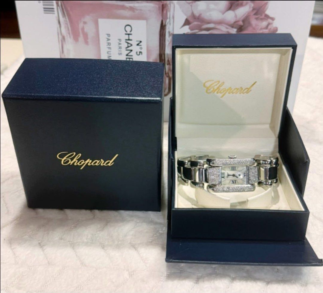 Chopard Watch (Category: Luxury Watches) located in Quezon City. Submitted by liezl.marie (Listing ID 1457817103, Image 1). Description: This is a stunning Ch0pard La Strad@ diamond-set stainless steel ladies’ quartz watch featuring a mother-of-pearl dial. 195k Open for layaway. Disclaimer: We are not affiliated, associated, authorized, endorsed by or in any way officially connected with any other company or luxury brand. All copyrights are reser