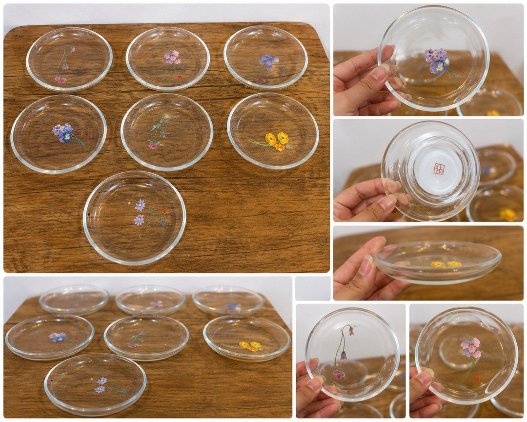 clear glass botanical trinket dishes (Category: Other Kitchenware & Tableware) located in San Fernando. Submitted by dntjapansurpluselyu (Listing ID 1457801635, Image 1). Description: .