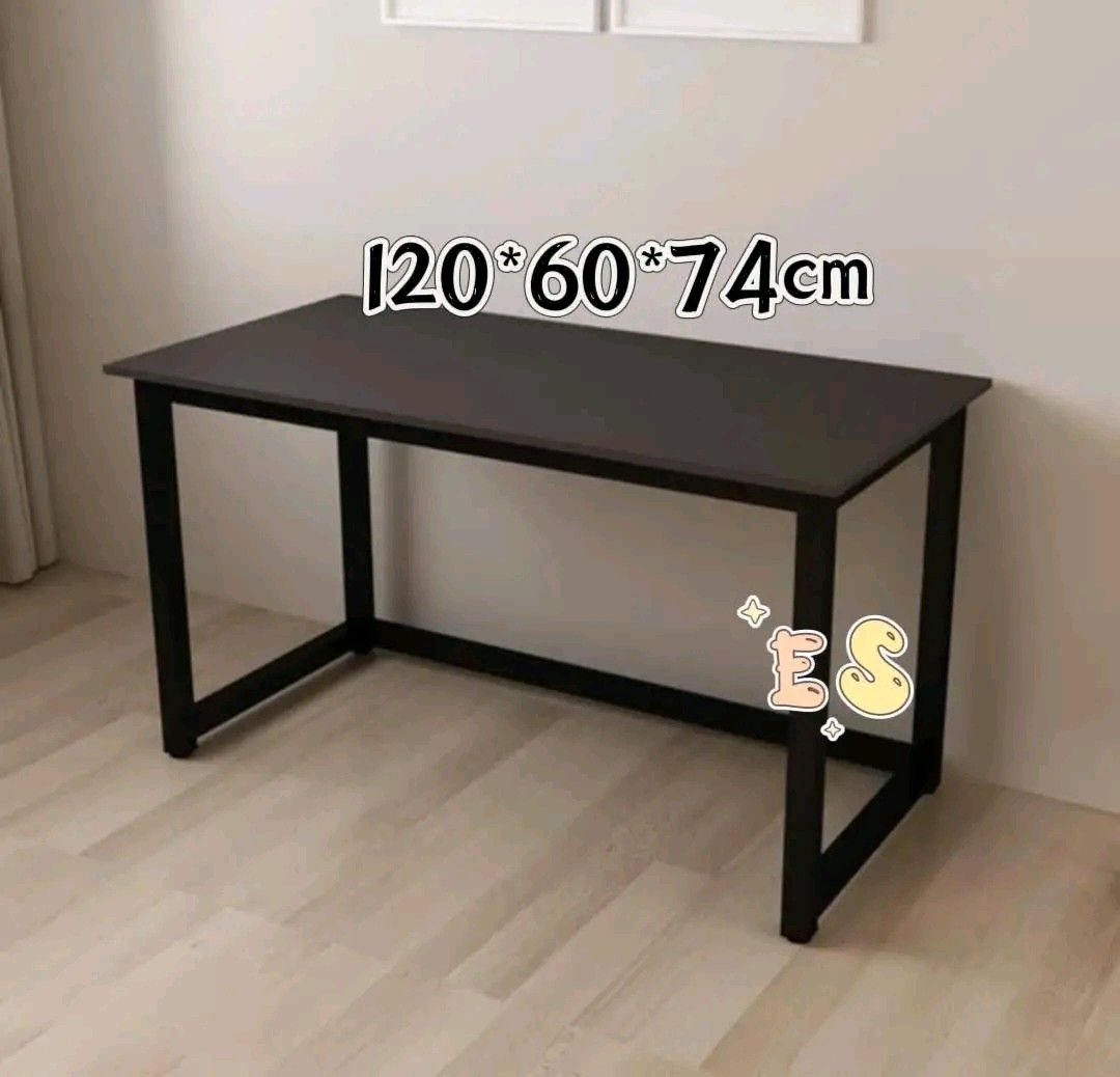 Computer table (Category: Tables & Sets) located in Manila. Submitted by minidivisoria (Listing ID 1457902215, Image 2). Description: ➖➖➖120*60*73cm table ➖➖➖ black, wood, brwon 1600.