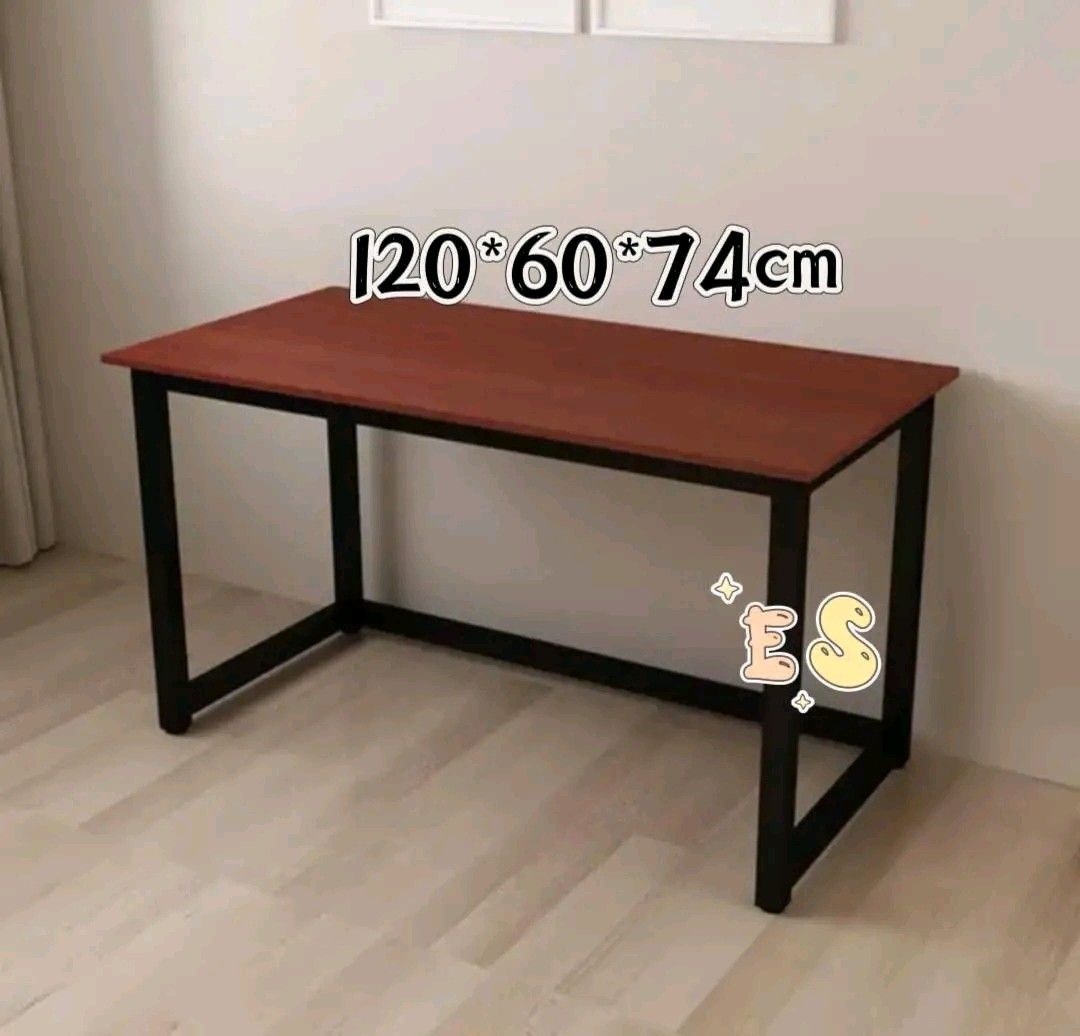 Computer table (Category: Tables & Sets) located in Manila. Submitted by minidivisoria (Listing ID 1457902215, Image 3). Description: ➖➖➖120*60*73cm table ➖➖➖ black, wood, brwon 1600.