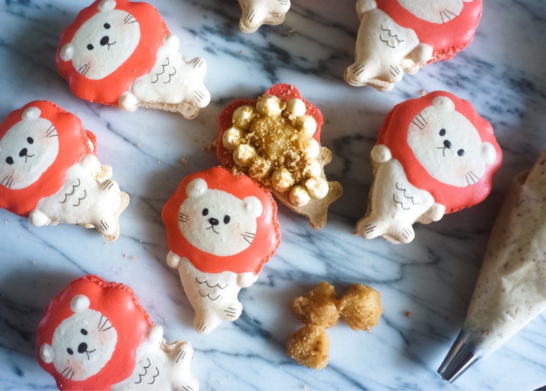 Custom Macarons (Category: Homemade Bakes) located in Singapore. Submitted by anyhow.bakesg (Listing ID 1457748939, Image 1). Description: Customised Macarons for any Occasion! $2.50 (Round macarons) $3.50 and above (Character macarons) For round macarons with logo, it will be additional 50cents Classic Flavours: Vanilla Chocolate Strawberry Cookies and Cream Coffee Premium Flavours (additional 50cents per macaron): Kaya Butter Lemon Lavender *mi