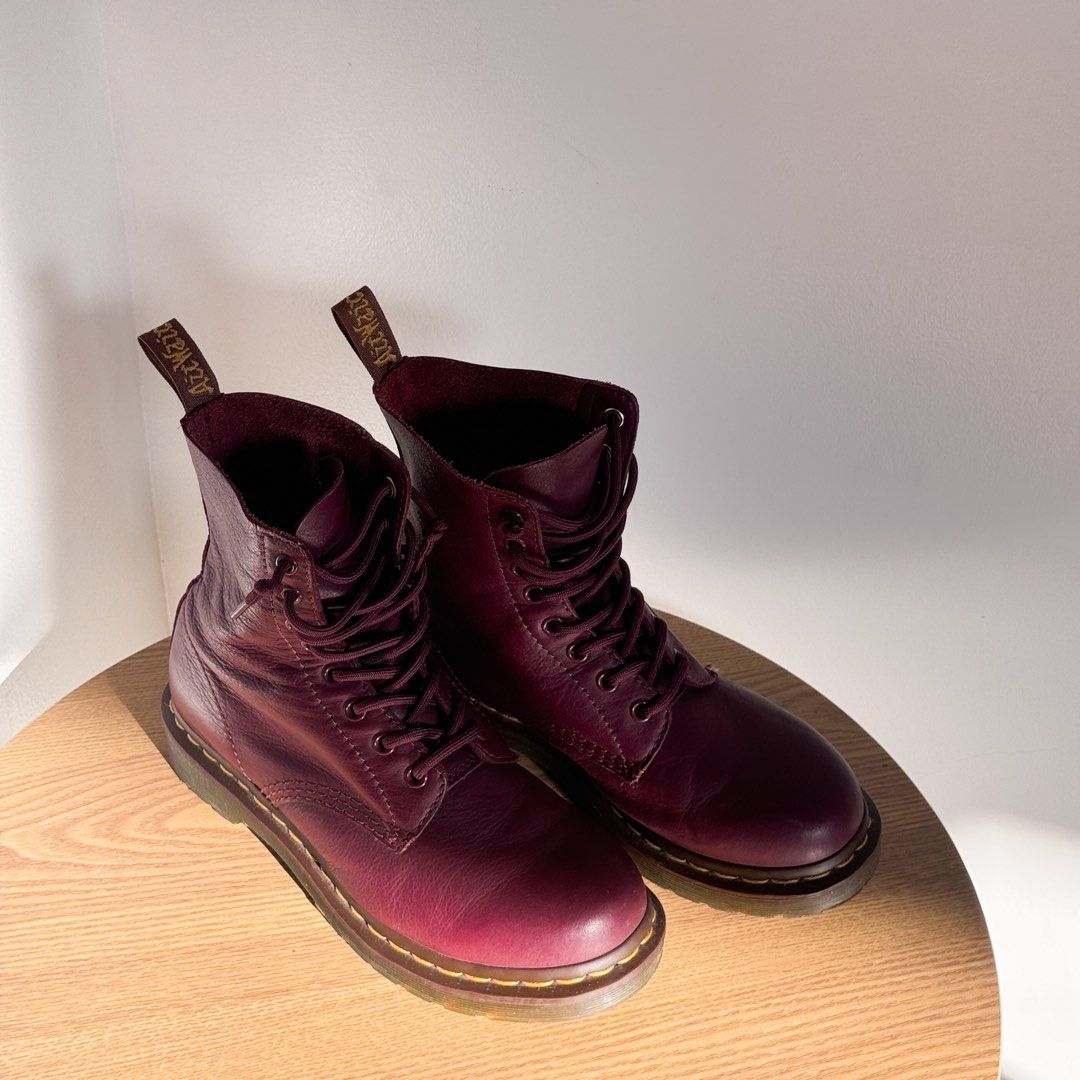 Dr. Martens Boots (Category: Boots) located in Cebu City. Submitted by fae.swim (Listing ID 1457781586, Image 3). Description: Selling my personal shoes! 🥲 • Dr. Martens Pascal Cherry Red • Authentic • Still in very good condition! 🥹 • Bought it in Dr Martens Physical Store (around 8,000 php) • insole length 26inches • Rfs: declutter.