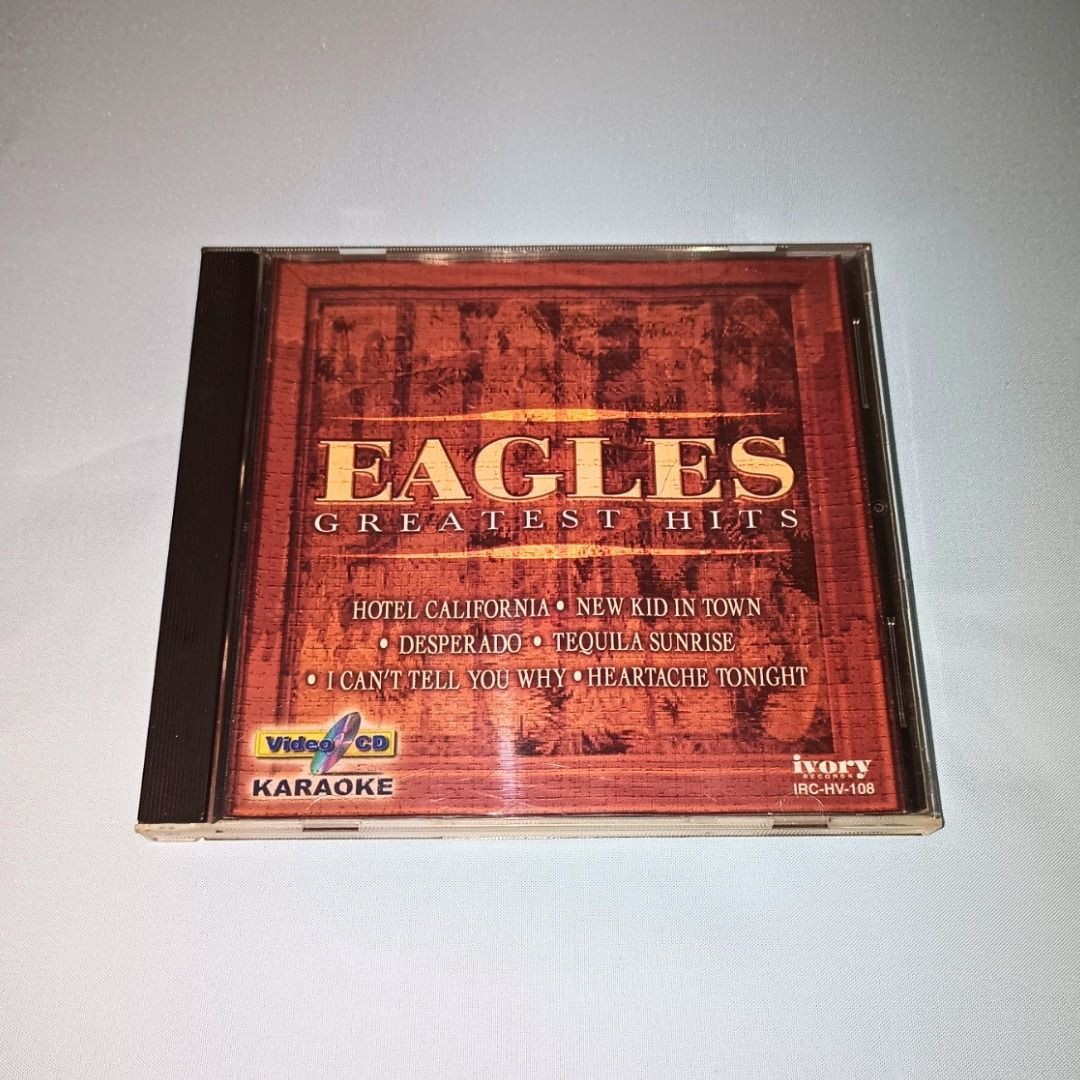 Eagles Greatest Hits VCD Karaoke | IRC-HV-108 (Category: CDs & DVDs) located in Davao. Submitted by bao.lee (Listing ID 1457747853, Image 1). Description: Catalog No | Release Date | VCD Title IRC-HV-108 | 2003 | Eagles: Greatest Hits Made in the Philippines by Ivory Records. Feel free to send a message if interested. Here or on FB Marketplace..