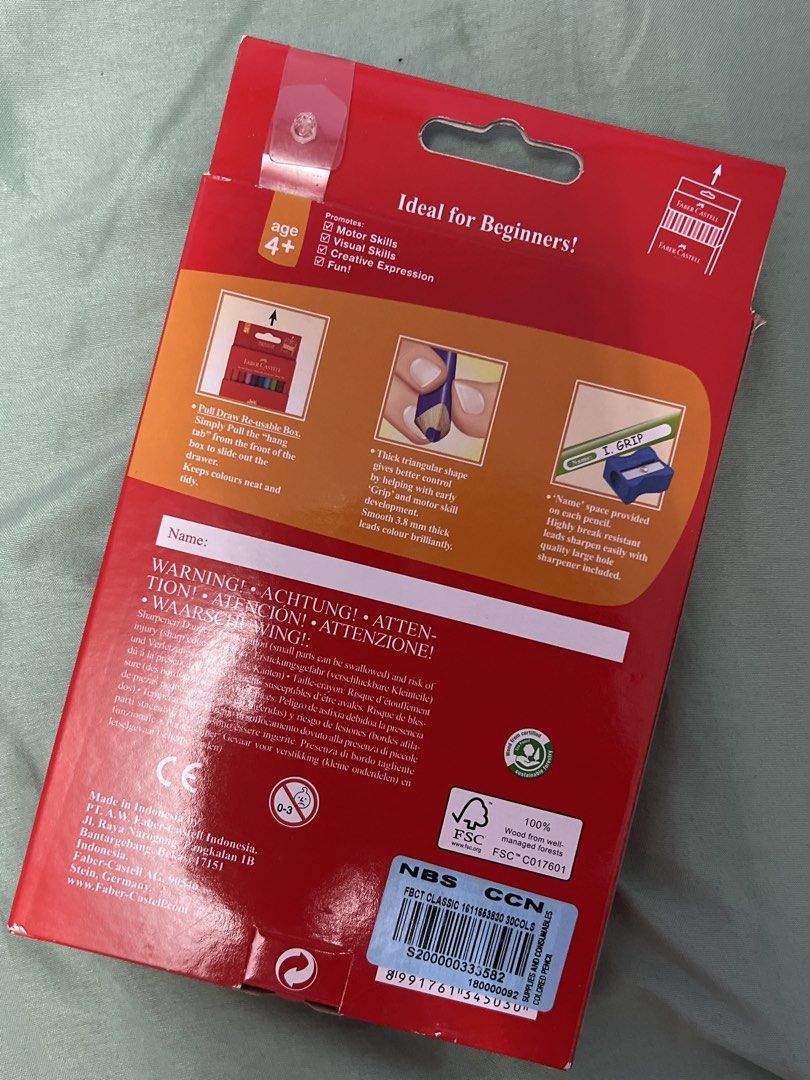 Faber-Castell 30 Junior Triangular NOT USED (Category: Stationery & School Supplies) located in Marikina City. Submitted by julmograsell (Listing ID 1457835495, Image 2). Description: .