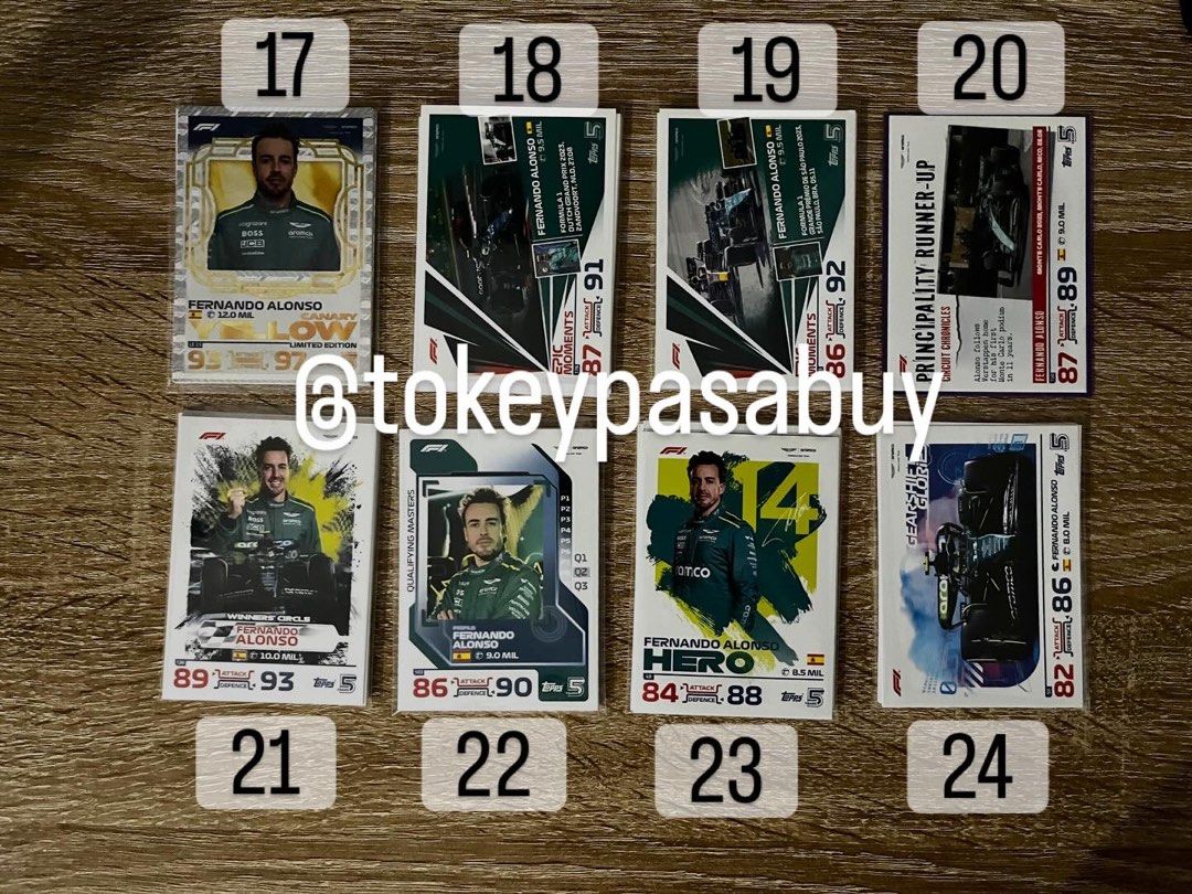 FERNANDO ALONSO F1 CARDS (Category: Raw Singles) located in Paranaque City. Submitted by tokeypasabuy (Listing ID 1457801826, Image 3). Description: DECLUTTERING 👌 READY TO SHIP 👌 FERNANDO ALONSO F1 CARDS 100 PHP EA MOP: Maribank/Bank Transfers MOD: SCO/JNT DM for Inquiries 😊 #F1 #FORMULA1 #FERNANDOALONSO #ASTONMARTIN .
