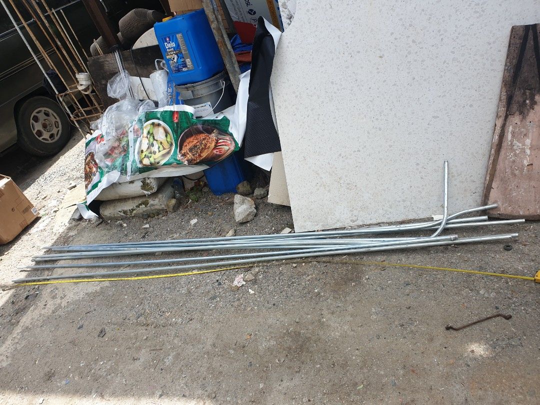 For sale used/pullout galvanized electrical pipe and Galvanized C Purlins (Category: Construction & Building Materials) located in Las Pinas. Submitted by luciprens (Listing ID 1457732808, Image 2). Description: For sale used/pullout galvanized electrical pipe and Galvanized C Purlins. Galing sa renovation kaya paki less yung expectation and yung estimated length nasa pic na. Prices: Galvanized electrical pipe- 40 pesos per kilo. Galvanized C Pur