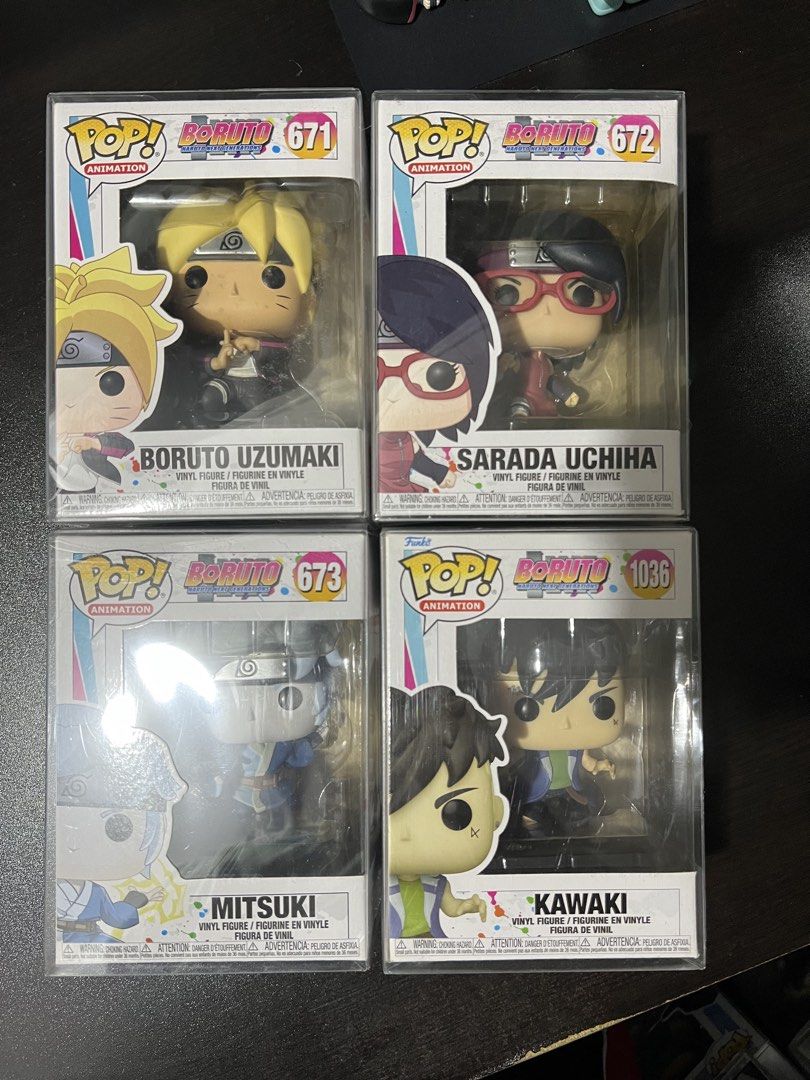 Funko Pop: Boruto Team 7 Set (Category: Designer & Blind Box Toys) located in Pasig City. Submitted by allukaxkillua (Listing ID 1457850354, Image 1). Description: For Sale Funko Pop: Boruto Team 7 Set Boruto Uzumaki Sarada Uchiha Mitsuki Kawaki Price: ₱1600 Condition: varies *with protectors Location: Caniogan, Pasig City, Metro Manila MoD: Lalamove, Grab or any same day delivery booking app (buyer’s booking); J&T (payment first) MoP: GCash, Mar
