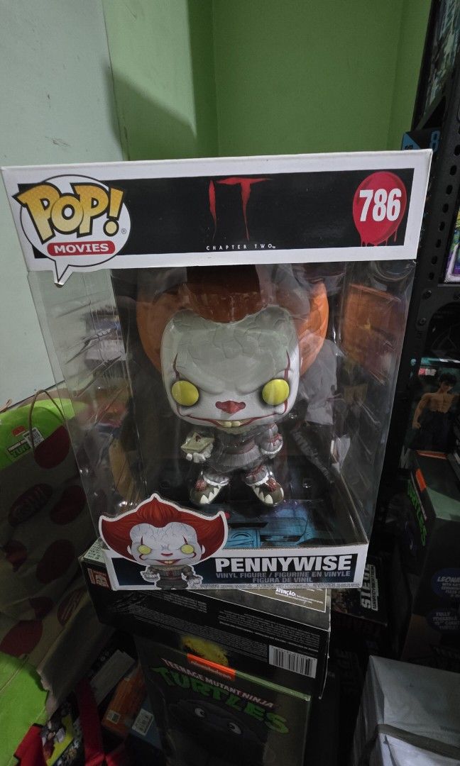 Funko pop pennywise 10 inch (Category: Figurines & Statues) located in Quezon City. Submitted by c0ol_stuff (Listing ID 1337644304, Image 2). Description: noob mint 10 inch pop authentic.