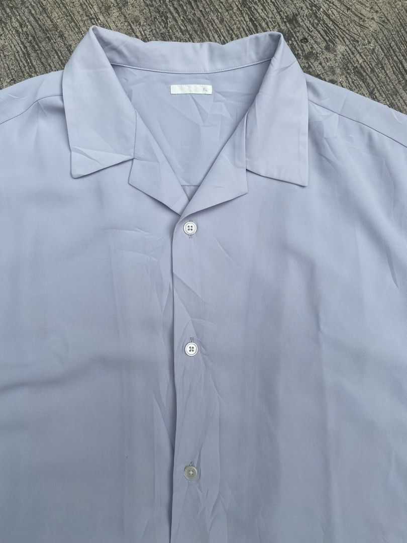 GU Open Collar Button Down Polo (0128) (Category: Formal Shirts) located in Cebu City. Submitted by czar0518 (Listing ID 1457842298, Image 2). Description: GU Open Collar Button Down Polo Width 24 Length 29 Excellent condition Dm sure buyer.📩.