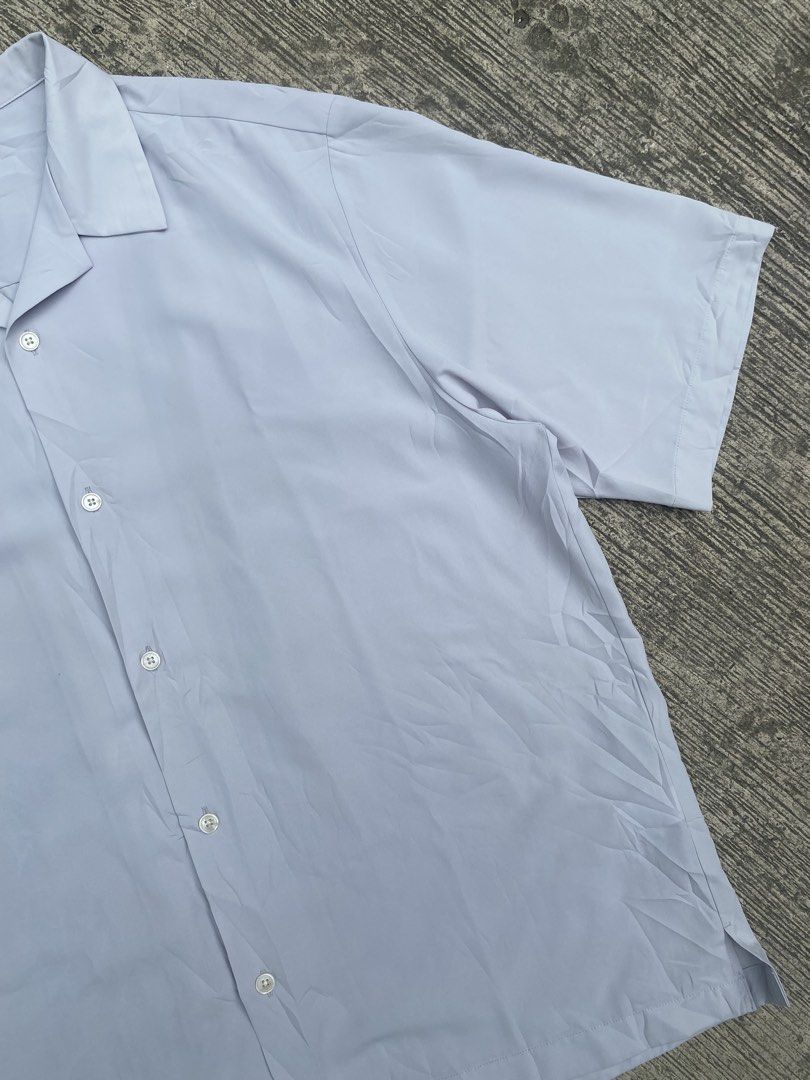 GU Open Collar Button Down Polo (0128) (Category: Formal Shirts) located in Cebu City. Submitted by czar0518 (Listing ID 1457842298, Image 3). Description: GU Open Collar Button Down Polo Width 24 Length 29 Excellent condition Dm sure buyer.📩.