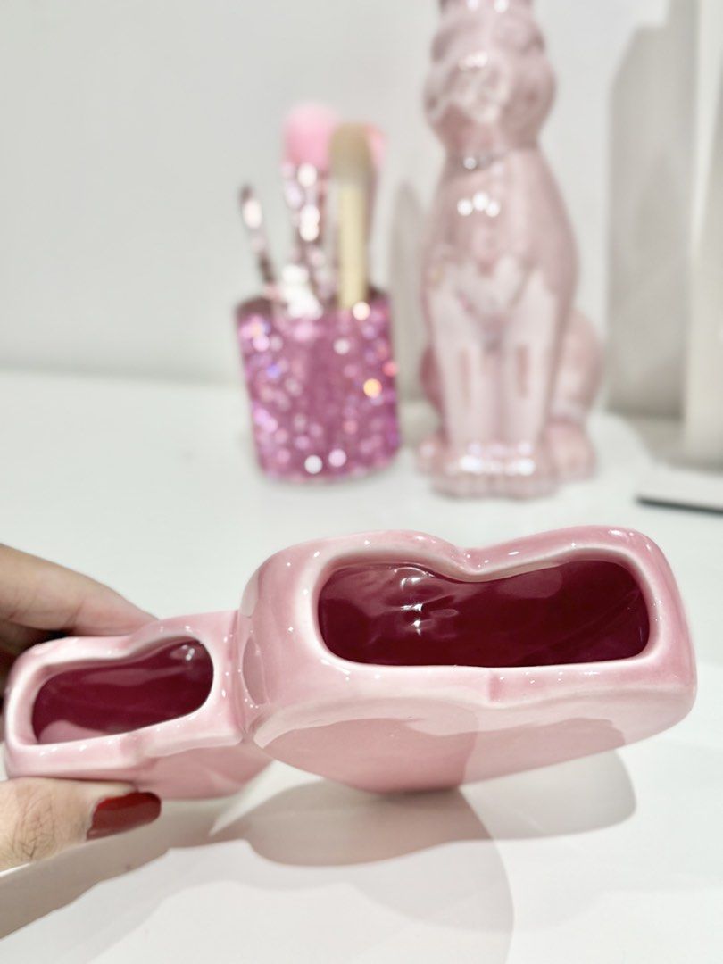 Heart Shaped Ceramic in Pink (Category: Pitchers & Dispensers) located in Manila. Submitted by strawberrymelo (Listing ID 1457837213, Image 3). Description: .