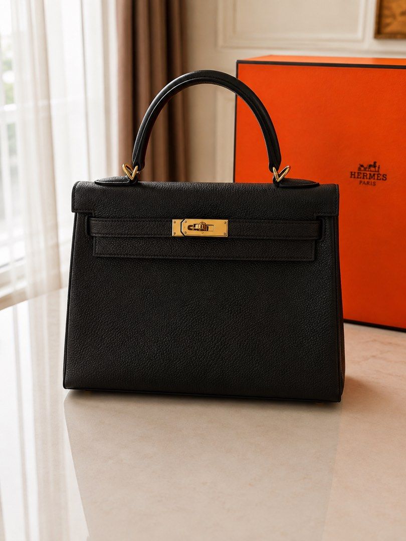 Hermes kelly 32 (Category: Luxury Bags & Wallets) located in Taguig. Submitted by consumergoodstrading (Listing ID 1457824980, Image 1). Description: 𝗛𝗘𝗥𝗠È𝗦 𝗞𝗘𝗟𝗟𝗬 𝟯𝟮 Details: • Size: Kelly 32 • Leather: Togo • Hardware: GHW • Stamp: T For More Information Pm Me thanks .