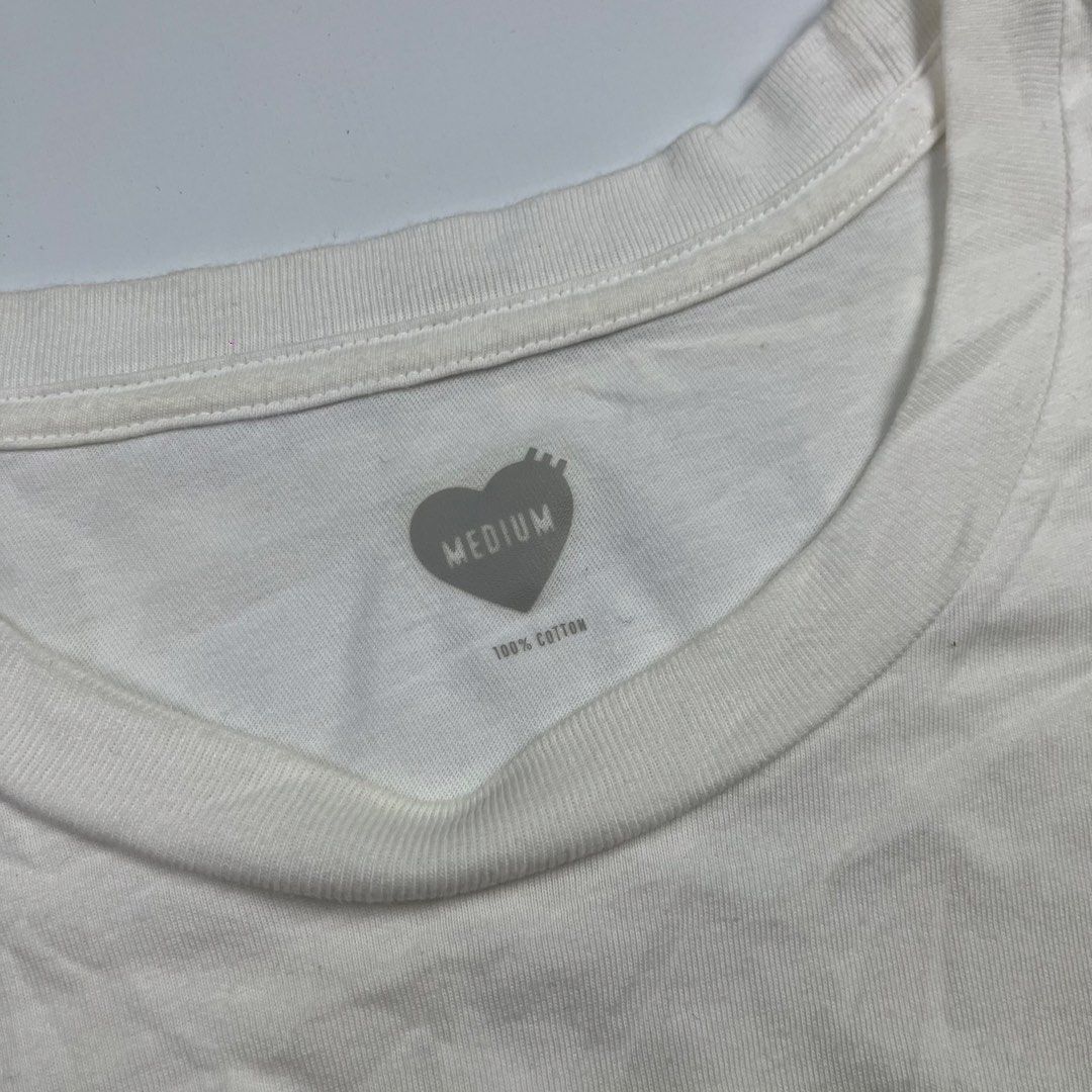 Human Made (Category: Tshirts & Polo Shirts ) located in Lucena. Submitted by RAGGGGSSSS (Listing ID 1457810183, Image 2). Description: Human Made Medium on Tag 28.5x21 Still in Verygood Condition Authentic Honest issue: Minor yellowing on some parts (Removable) 600 plus shipping fee .