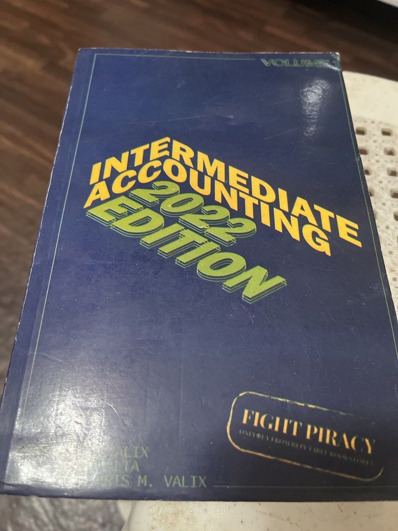 Intermediate Accounting 2022 Edition Volume 1 by Valix (Category: Textbooks) located in Quezon City. Submitted by dundiechua (Listing ID 1457717707, Image 1). Description: - Intermediate Accounting Textbook, Volume 1 - 2022 Edition - Authors: E.A. Valix, J.A. Valix, C.M. Valix - Useful reference for accounting students - Please check photos for book condition.
