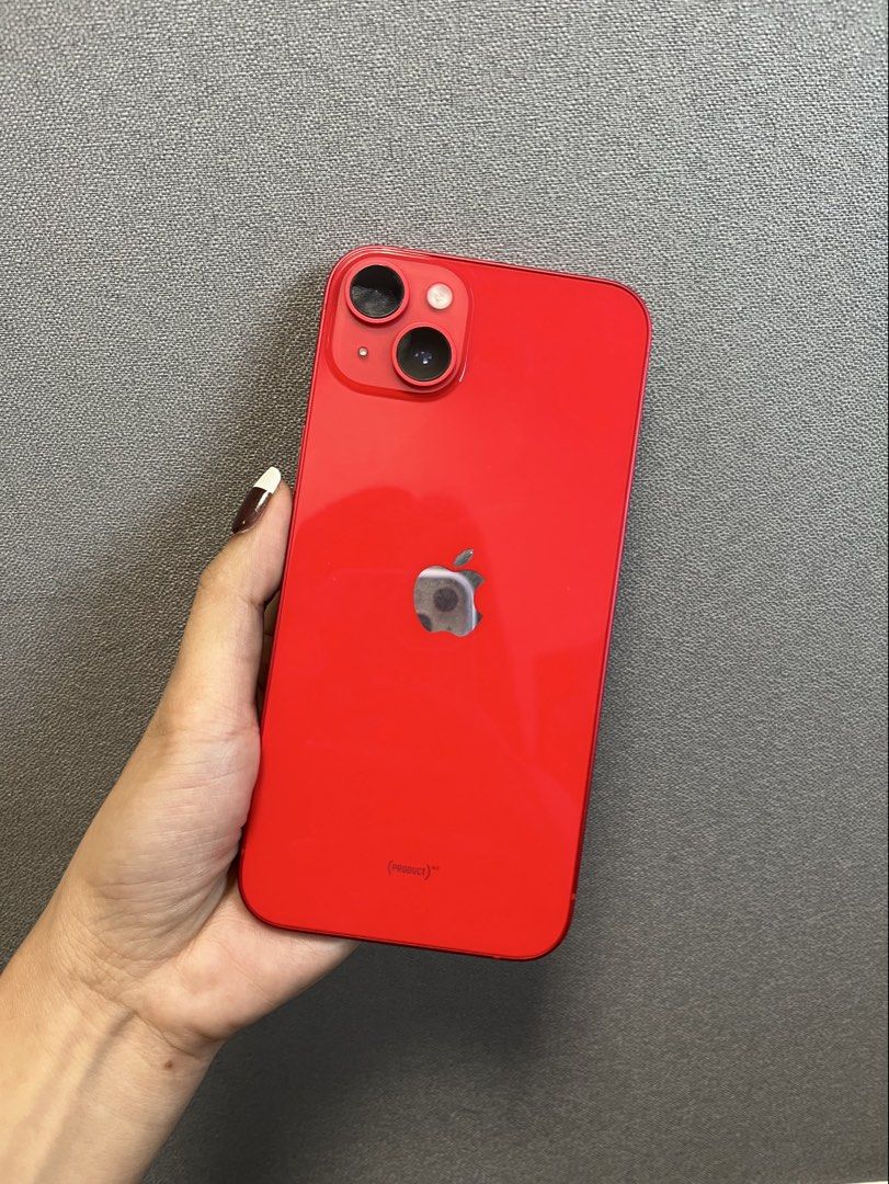 iPhone 14 PLUS (Category: iPhone 14 Series) located in Makati City. Submitted by iris.shop (Listing ID 1456707773, Image 1). Description: Selling my iPhone 14 Plus Red 128GB ❤️ 83% Battery ORIGINAL Any sim All parts original All working in good condition Local variant 🇵🇭 No issue / very light scratches ✨with Box & rep cord.