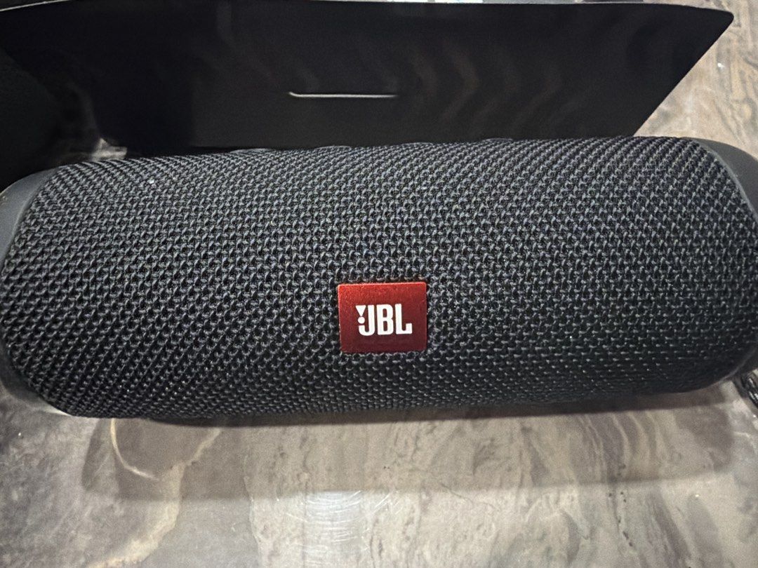 JBL Flip 5 Portable Waterproof Bluetooth Speaker (Category: Soundbars, Speakers & Amplifiers) located in Muntinlupa City. Submitted by kcshopph (Listing ID 1457820221, Image 3). Description: - JBL Flip 5 Portable Speaker - Color: Black - Includes original box and quick start guide - Delivers impressive sound quality for its compact size - Easy and reliable Bluetooth connectivity - Ideal companion for any adventure -no USB included as this was bro
