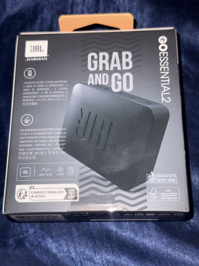 JBL GO Essential 2 Bluetooth Speaker (Category: Soundbars, Speakers & Amplifiers) located in Pasay City. Submitted by janellav_ (Listing ID 1457869135, Image 2). Description: - Portable JBL Speaker - Bluetooth Connectivity - 5 Hours Playtime - Compact & Easy to Carry - Perfect for Music On-the-Go, Outdoors, or Home Use.