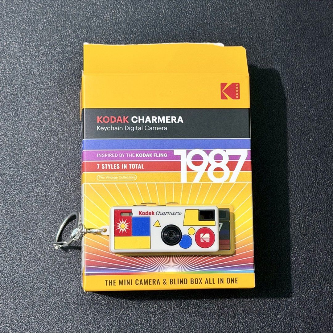 Kodak Charmera Keychain Digital Camera (Category: Cameras) located in Santa Rosa. Submitted by rmp_94 (Listing ID 1457848106, Image 1). Description: Price is negotiable 😊 - Super cute Kodak Charmera keychain digital camera - Inspired by the 1987 Kodak Fling - Includes camera, charging cable, and booklet - Great for collectors or as a fun accessory -SD Card not included.