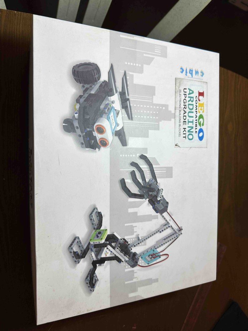 LEGO Compatible Arduino Upgrade Kit Electronic Building Blocks (Category: Lego & Building Sets) located in Quezon City. Submitted by gab_tan (Listing ID 1457874045, Image 1). Description: - LEGO compatible Arduino upgrade kit - Build robots and electronic projects - Includes various electronic building blocks and modules - Perfect for STEM education and kids interested in coding/robotics - All parts are sealed in bags.