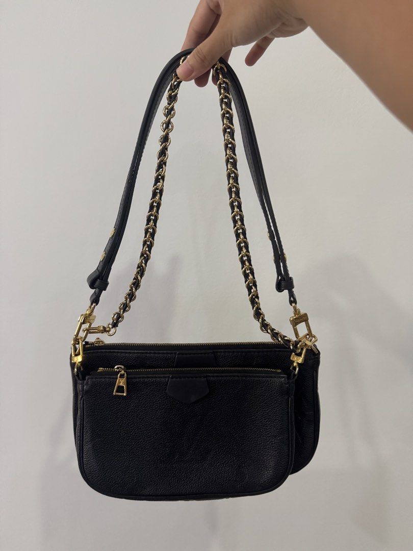 Louis Vuitton Multi Pochette Accessories (Category: Luxury Bags & Wallets) located in Quezon City. Submitted by eyabanana08 (Listing ID 1457789495, Image 1). Description: - 2 way lv bag can become shoulder bag can also be crossbody - already nfc - authentic bought in japan - money back if proven fake - still good condi.