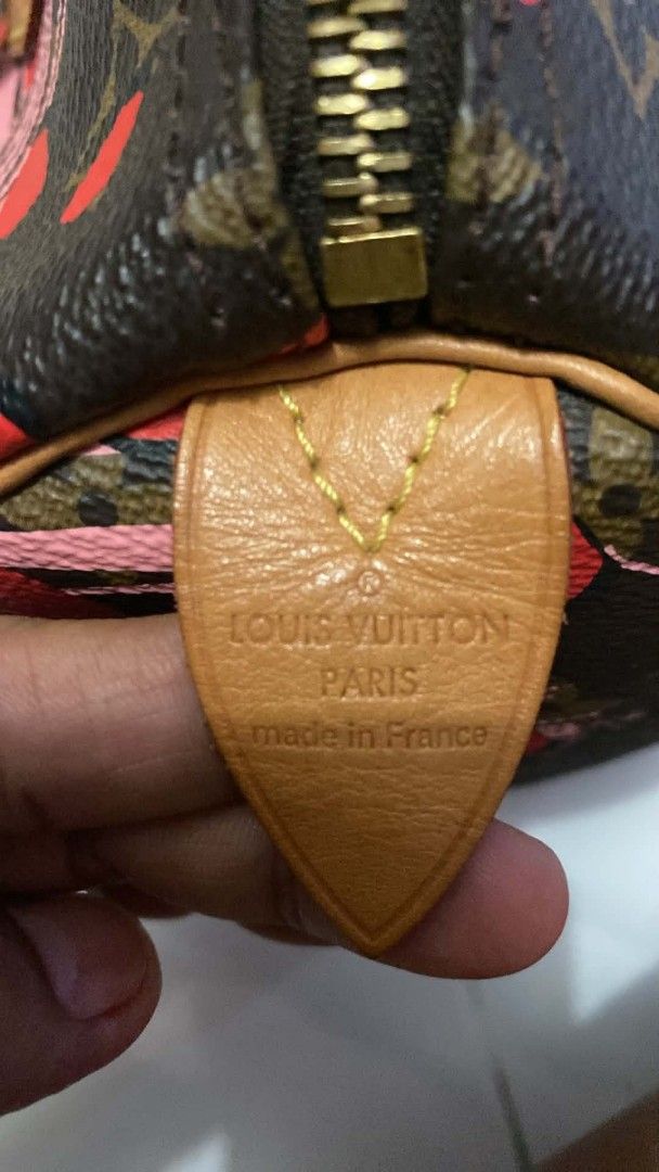 Louis Vuitton Speedy Monogram Cherry Blossom Bag (Category: Luxury Bags & Wallets) located in Makati City. Submitted by jerlynbal98316 (Listing ID 1457795595, Image 3). Description: - Authentic Louis Vuitton Speedy Bag - Iconic Monogram Canvas with Cherry Blossom Print - Genuine Leather Handles and Strap - Includes Original Lock and Key - Made in France - Dust Bag Included.
