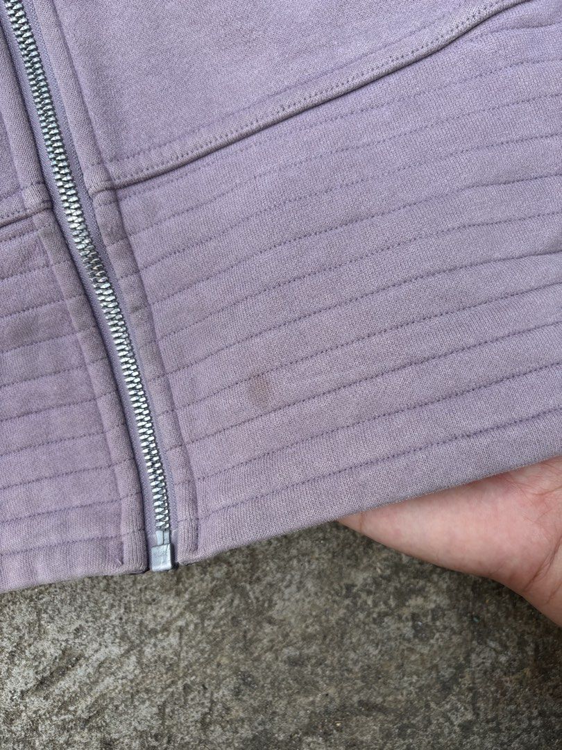 Lululemon Lavender Zip-Up Jacket (Category: Coats, Jackets and Outerwear) located in San Pedro. Submitted by wharfthrift (Listing ID 1457765090, Image 2). Description: FOR SALE ‼️ Lululemon Lavender Zip-Up Jacket dimes: 19x28.5 size Good condition 8/10 issue: minimal stain and cut tag color rate: 8/10 ₱690 + SF shipping via lalamove or j&t 📍san pedro laguna.