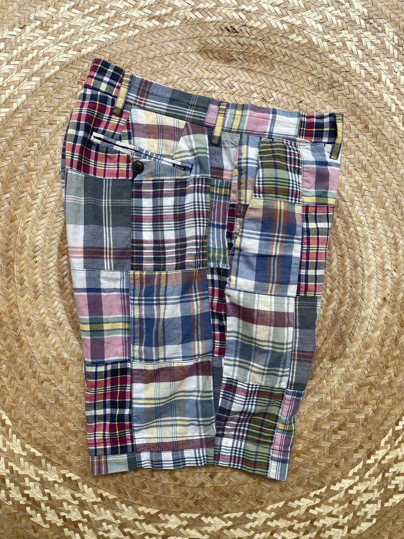 Polo Ralph Lauren, Madras Shorts (Category: Shorts) located in Legazpi City. Submitted by inviteonly (Listing ID 1457740745, Image 3). Description: -patchwork, Indian madras shorts -classic ivy/preppy essential -perfect with loafers and a simple top -madras is very breathable fabric, perfect for summer wear -with jigger button -Ideal brass zipper -29 on tag but fits me — i have a 30” waist -free shipping on listed price.