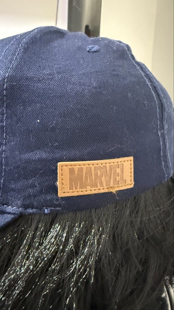 Marvel Captain America Baseball Cap features an embroidered shield logo on the front. (Category: Caps & Hats) located in Naga. Submitted by tiindahunts (Listing ID 1457789329, Image 3). Description: From Dubai box! OSFA.