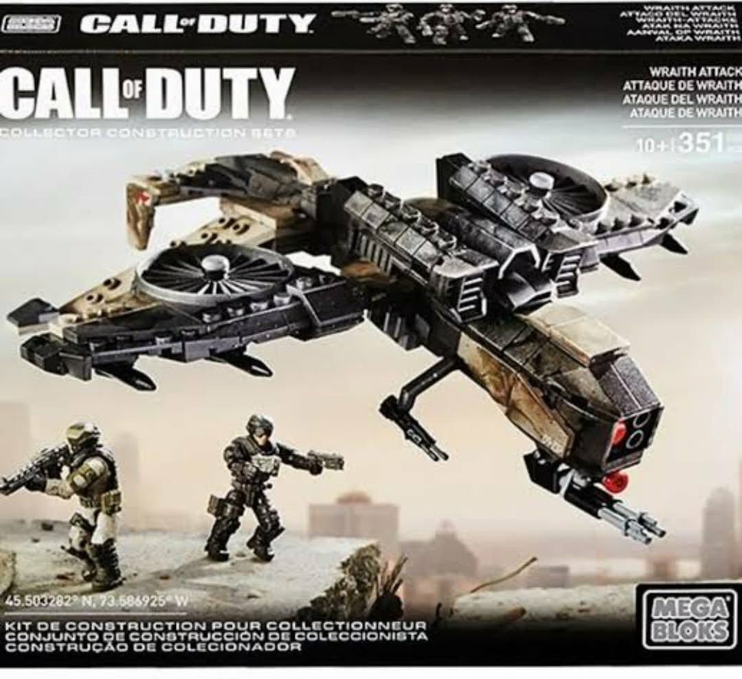 Mega Bloks Call of Duty Wraith Attack Collector Construction Set (Category: Lego & Building Sets) located in Quezon City. Submitted by daveaeu08 (Listing ID 1457874563, Image 1). Description: - Mega Bloks Call of Duty Collector Construction Set -sealed - Set Name: Wraith Attack - Piece Count: 351 pieces - Recommended Age: 10+ - Includes: 2 collectible figures - Build your own Wraith Attack vehicle - Ideal for Call of Duty fans and collectors.