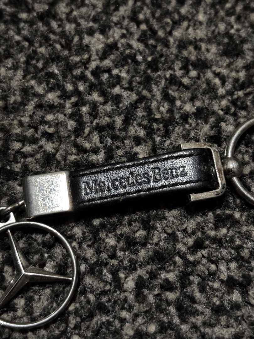Mercedes Leather Strap Keychain (Category: Announcements) located in Bulacan. Submitted by thriftstarph (Listing ID 1457859306, Image 2). Description: PLEASE READ THE DESCRIPTION BELO‼️ Mercedes Leather Strap Metal Logo From: Japan.