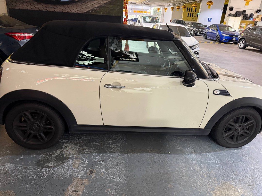 MINI Cooper Cabriolet 1.6 (A) (Category: Used Cars) located in Singapore. Submitted by zoomiedoobie (Listing ID 1457772005, Image 3). Description: - Female driver - Full service records since ownership - Upholstery done up upon ownership - Done all necessary repairs and maintenance to keep vehicle in good conditions - Fresh Tyres - Cabriolet system fully working with 0 issues. - Licence plate will be retained..
