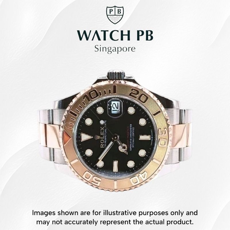 Mint 2018/12 Rolex Yacht Master 37mm - 268621 Black Dial PB1666 (Category: Watches) located in Singapore. Submitted by watch_playboy (Listing ID 1457800356, Image 1). Description: Brand: Rolex Model: 268621 (PB1666) Condition: Mint Dial: Black Case Diameter: 37mm Material: Stainless Steel & Rose Gold Original box: Yes Original cert/papers: Yes (with White Tag) Dated: 2018/12 Warranty: In-shop warranty 6 months from date of purchase In-Store Appli
