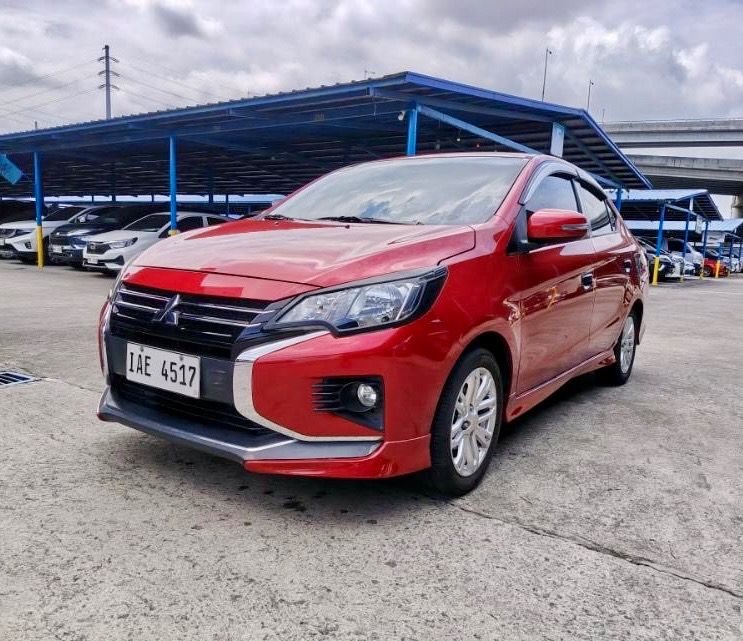 Mitsubishi Mirage GLS Auto (Category: Used Cars) located in Quezon City. Submitted by jayjet.jayjet (Listing ID 1457804785, Image 2). Description: 2022 MITSUBISHI MIRAGE GLS Automatic Transmission 30t km only Gasoline Red All Power All Original No Issues No Accidents Well Kept Mechanic Inspected Complete Tools, Jack and Spare Tire Price P438k Slightly negotiable upon viewing Financing/Trade-in Accepted Sample Financing Computations Down P85k all 
